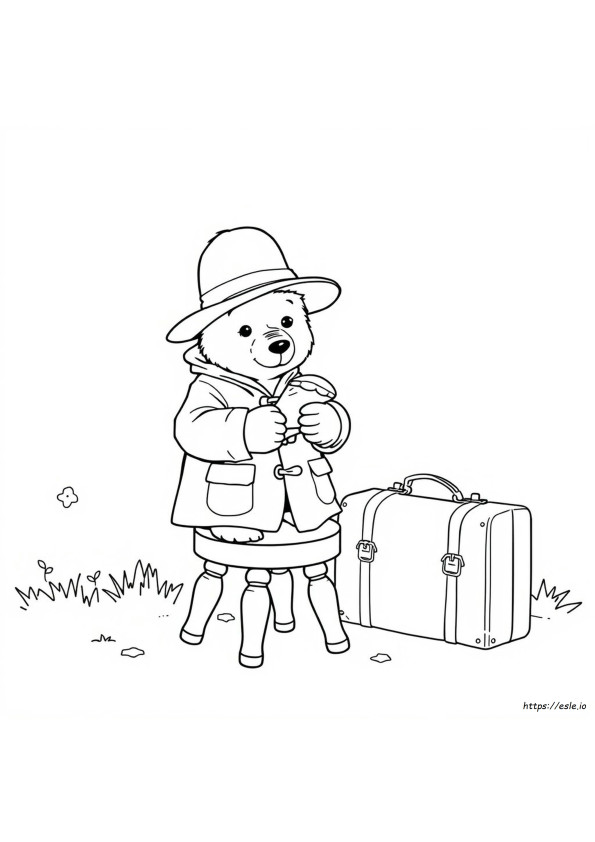 Paddington Bear Colouring Page