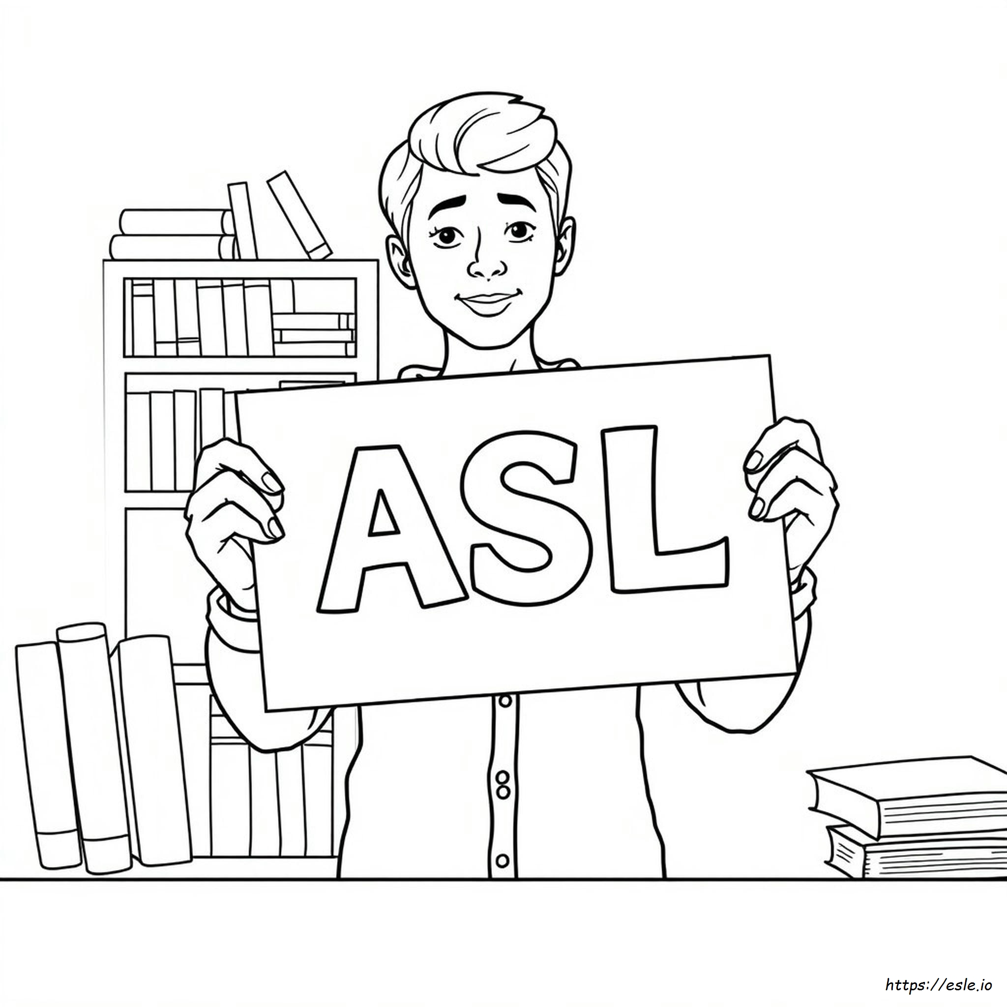 Pagina Da Colorare Asl Gratuita