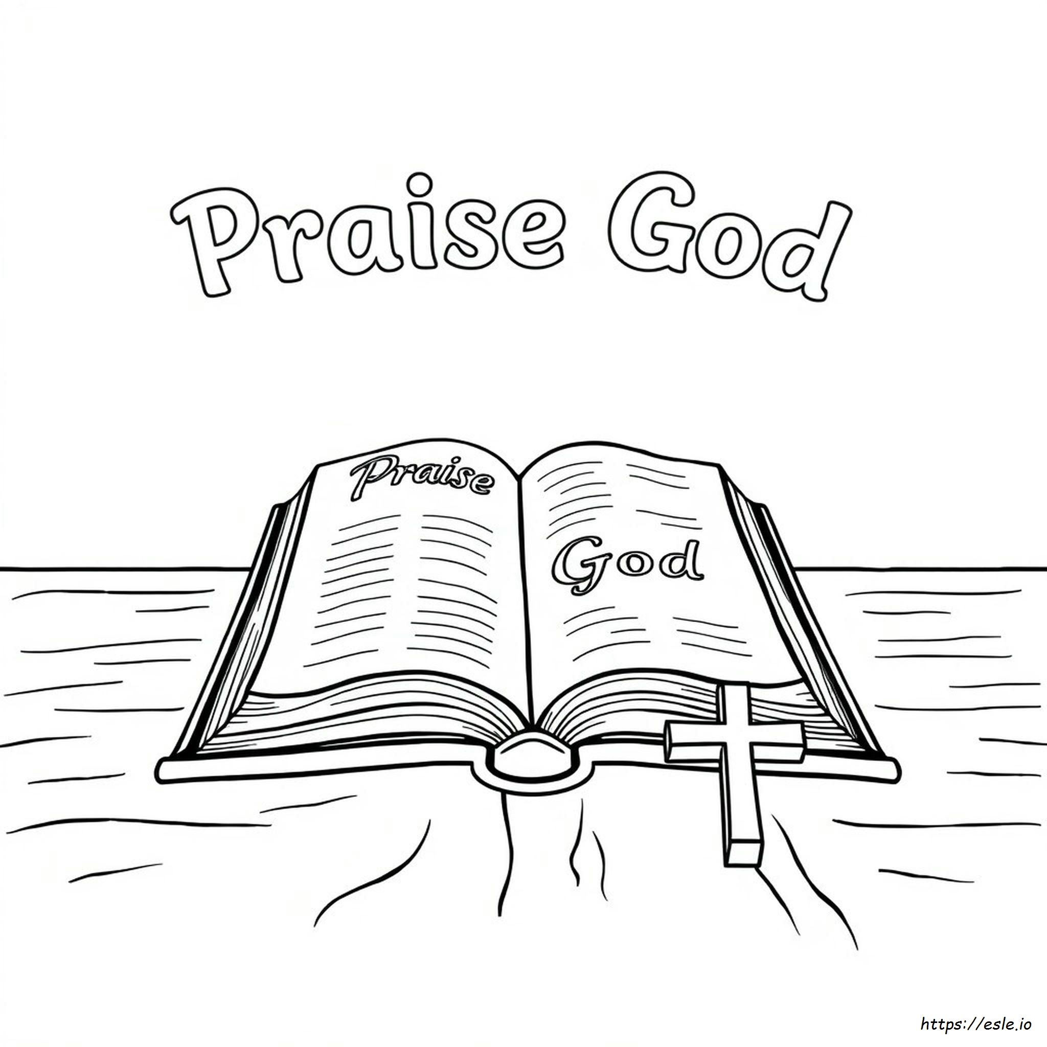 Praise God Coloring Page