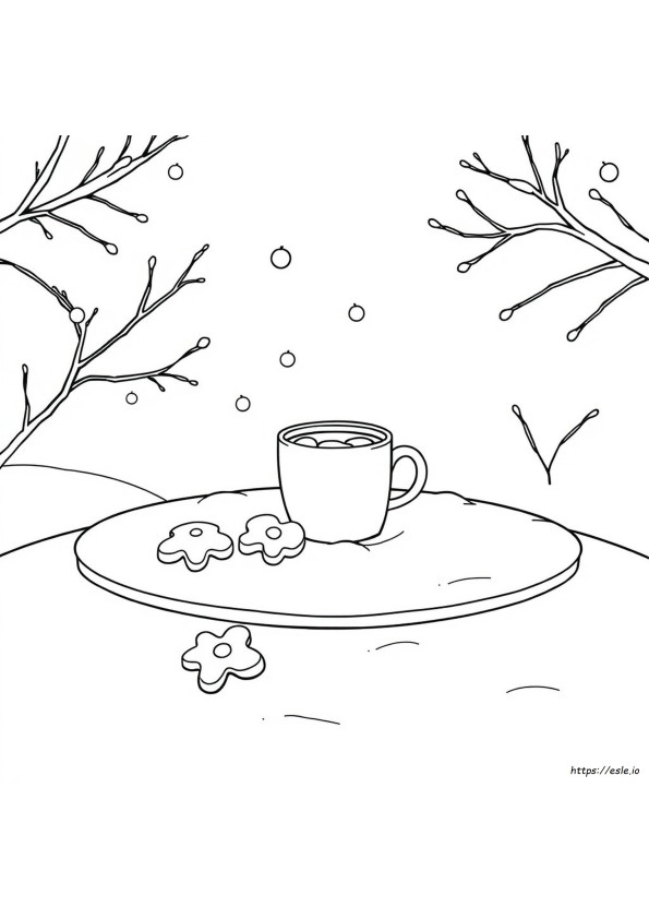 Winter Food Coloring Pages