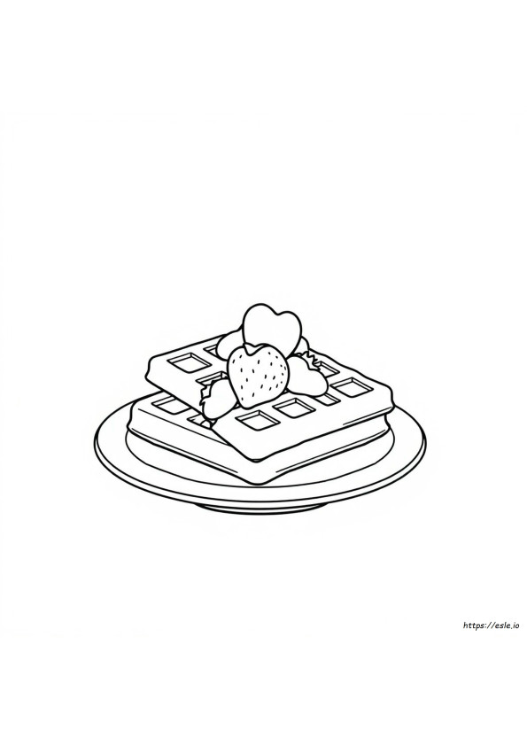 Hoja Para Colorear De Waffle
