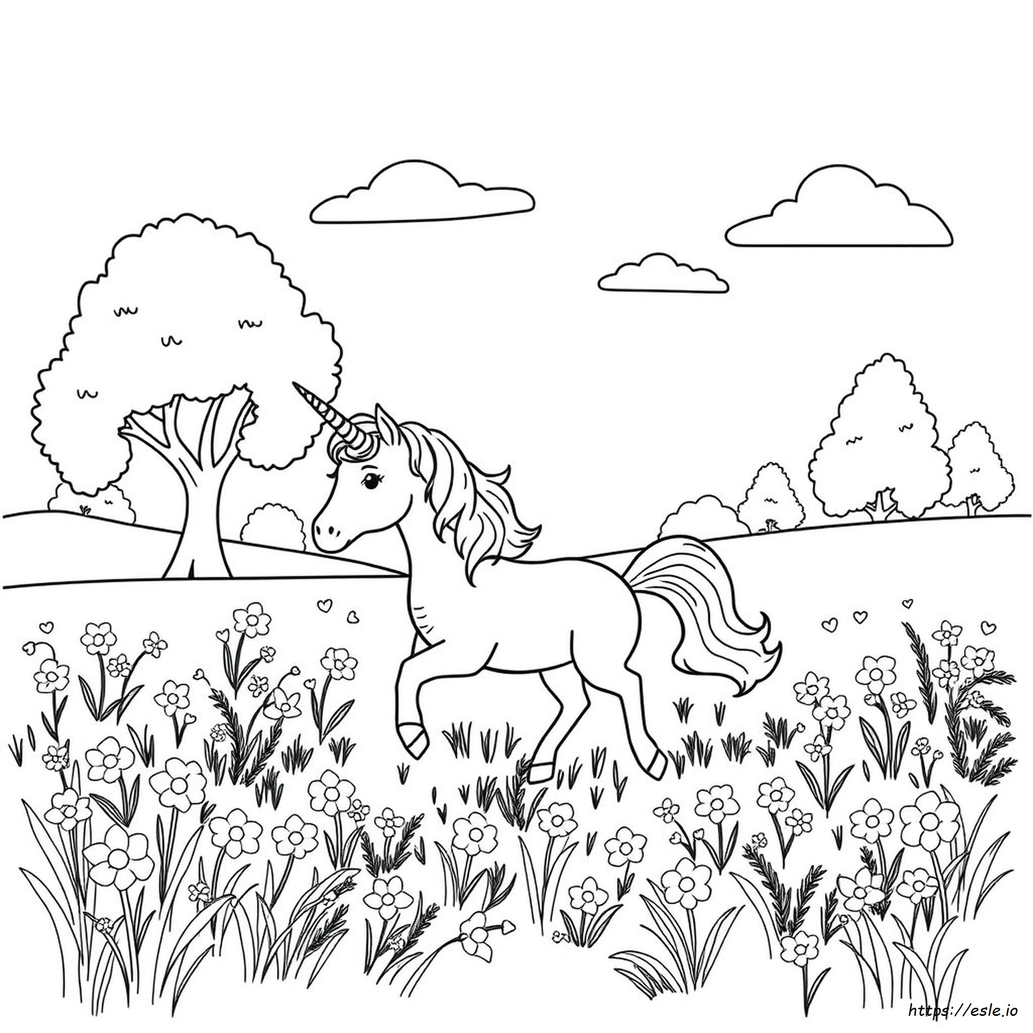 Little Unicorn Coloring Pages