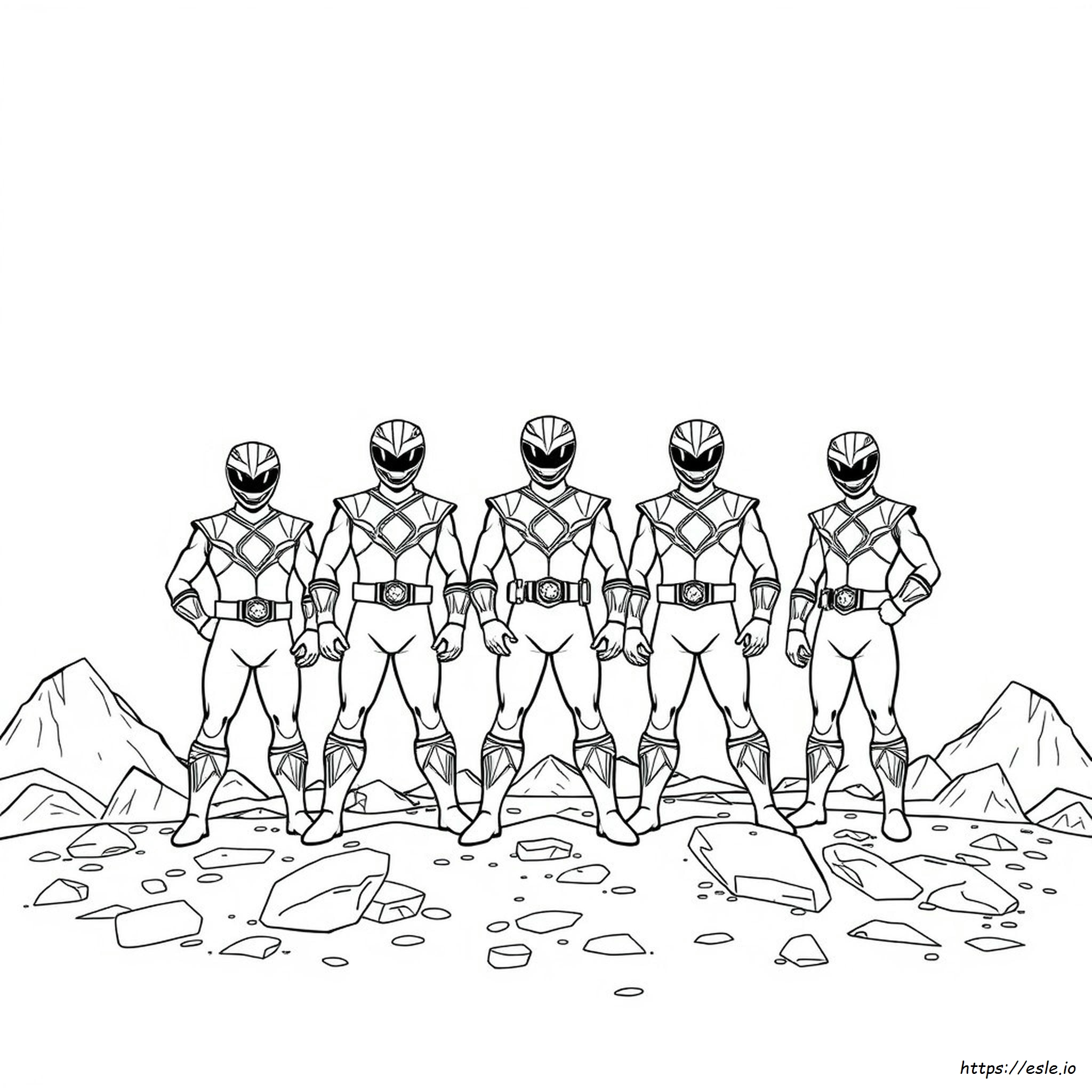 Power Rangers Colouring Pictures