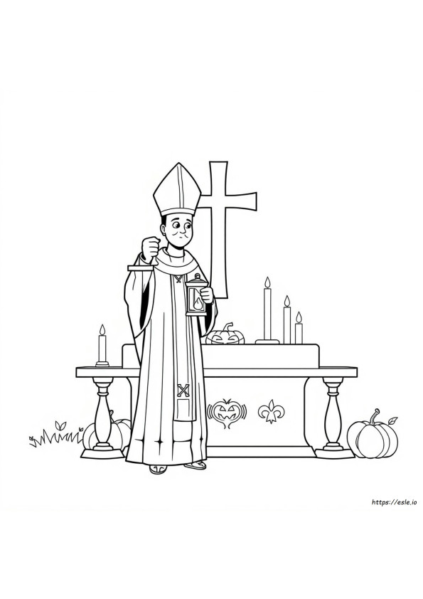 Pagini De Colorat Catolice De Halloween
