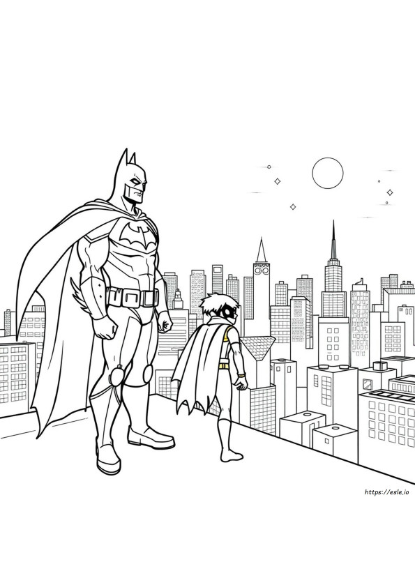 Batman Karakterek Színező Oldalak
