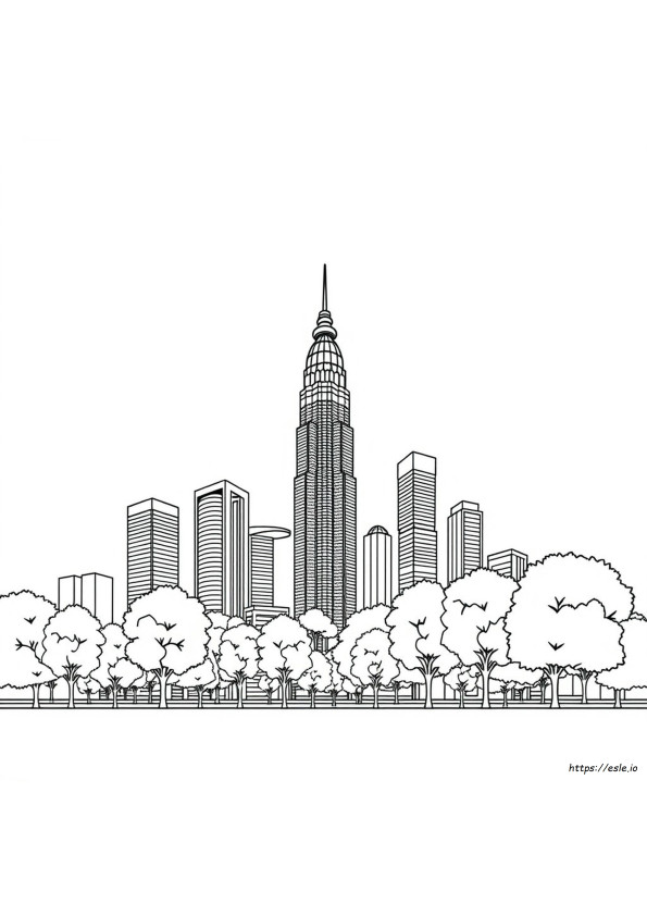 Gambar Mewarnai Klcc