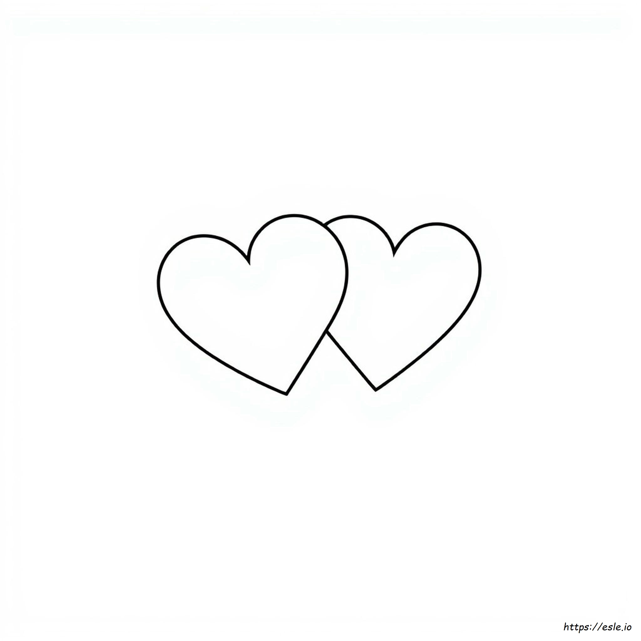 Black And White Heart Coloring Page