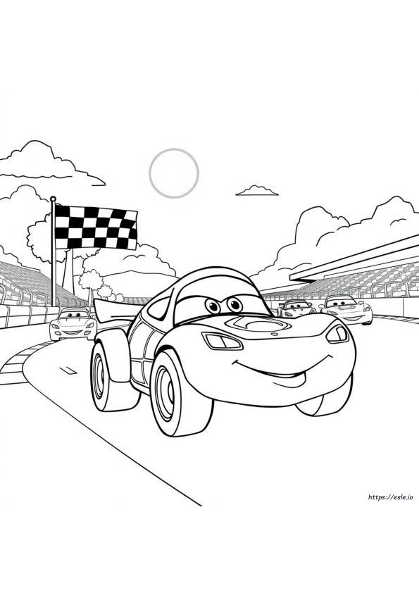 Frank Di Cars - Disegno Da Colorare