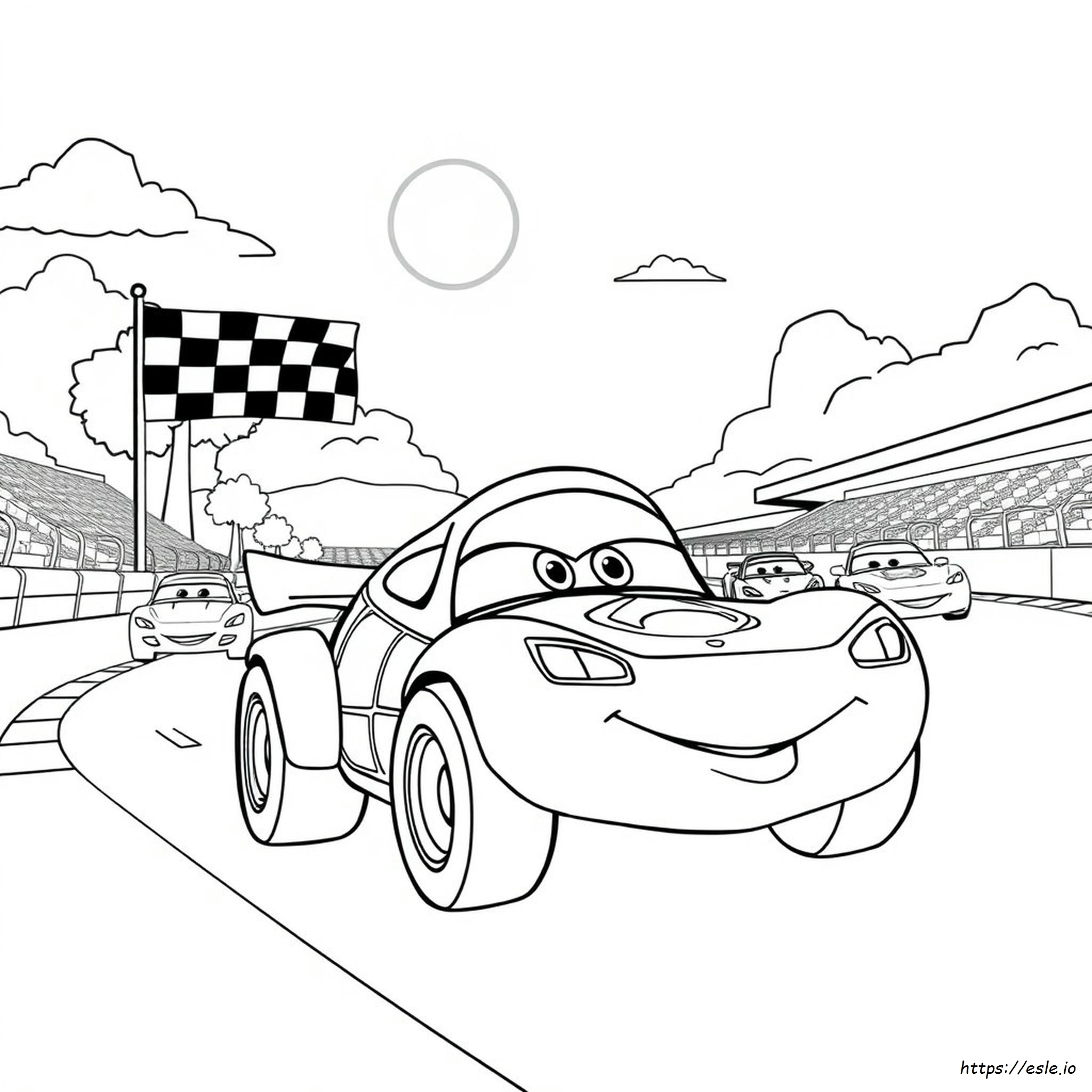 Frank From Cars Coloring Page