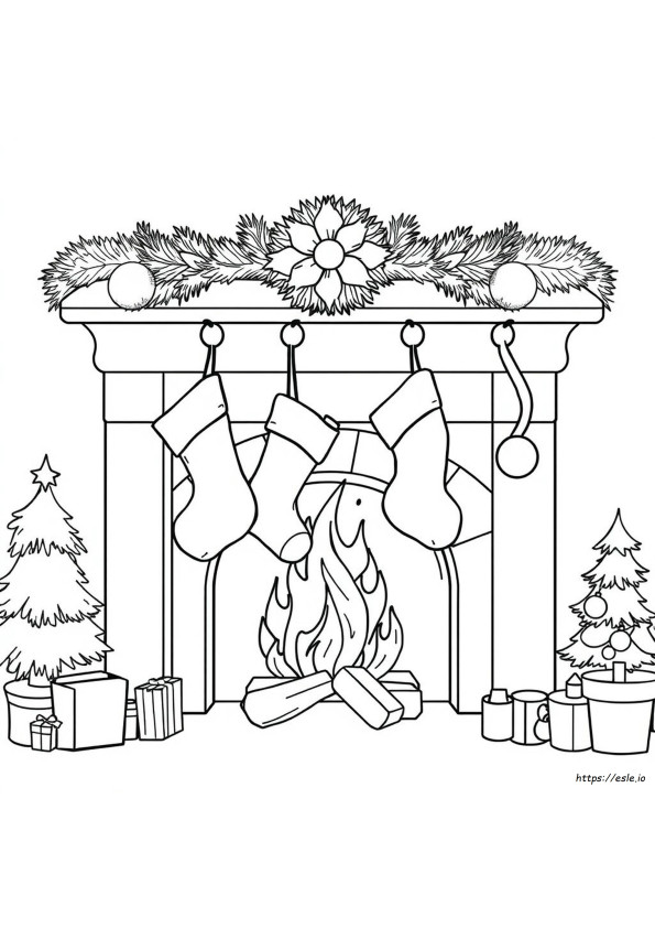 Coloriage Chaussette De Noël