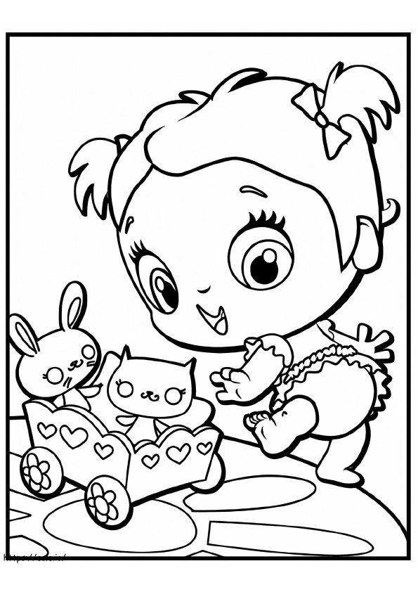 Cute Baby Alive Doll coloring page
