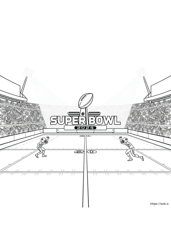 Super Bowl Színező Oldalak 2024 Ingyenes