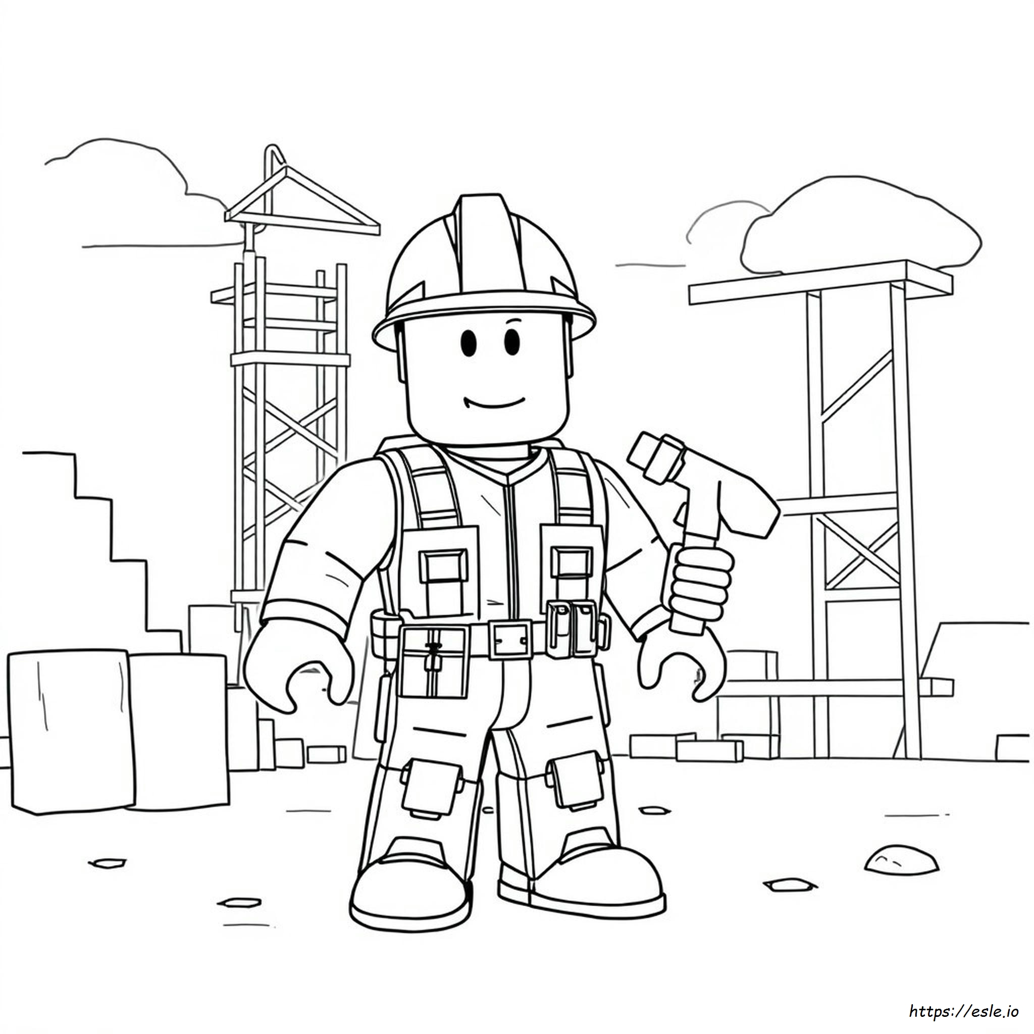 Roblox Builderman Coloring Pages