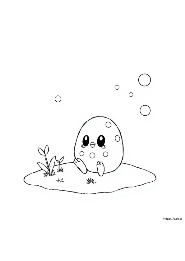 タマタマ ぬりえ