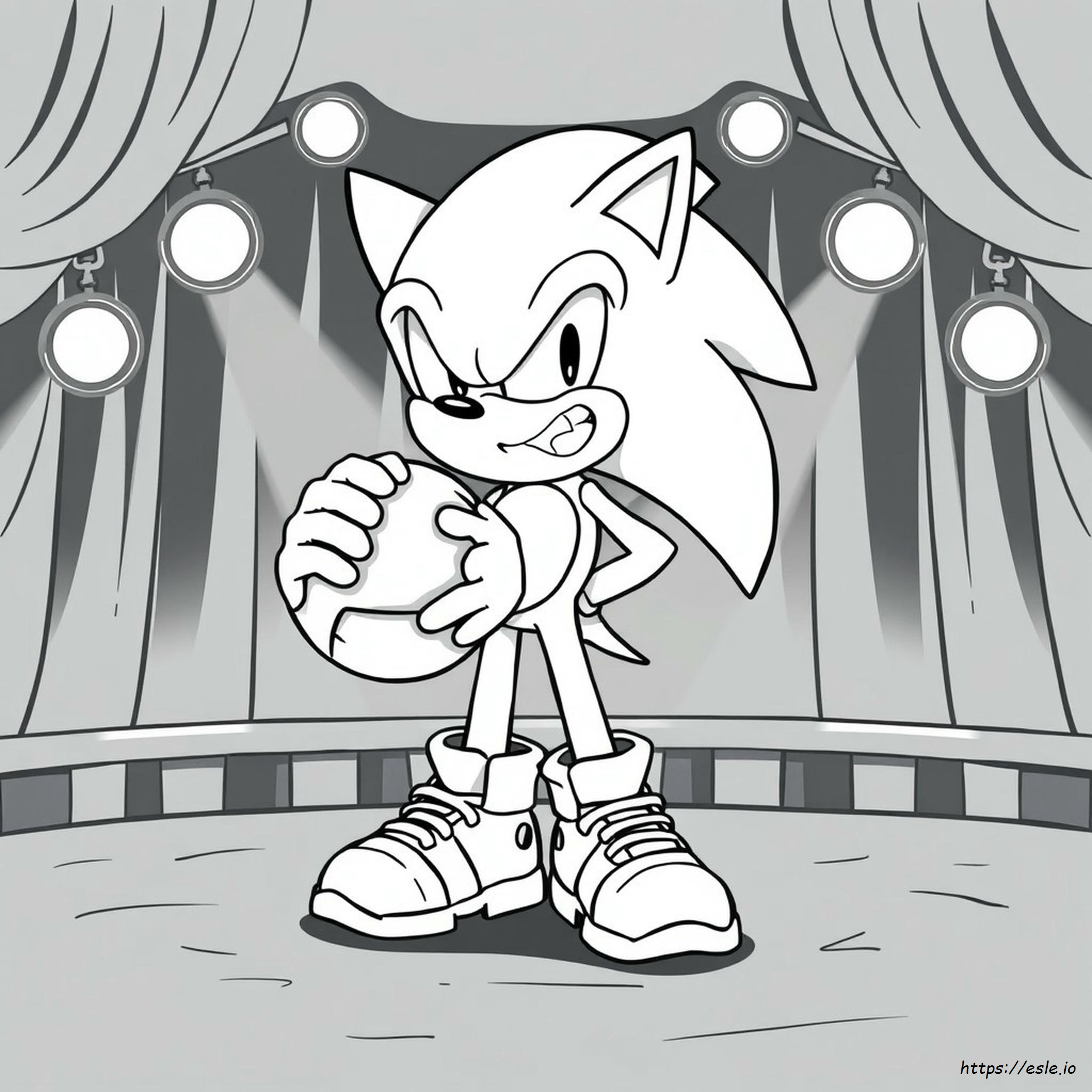 Creepy Sonic Coloring Pages