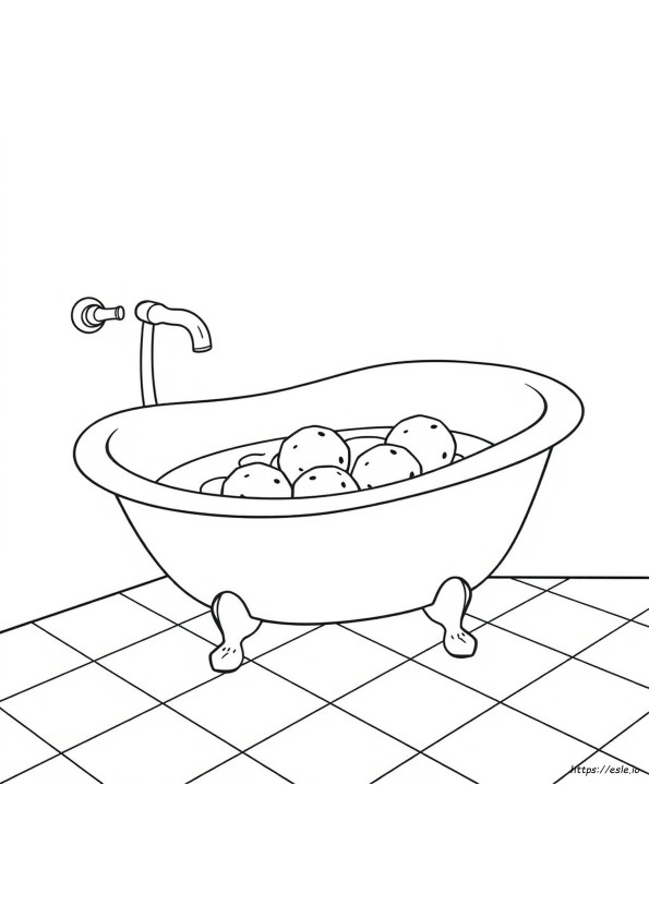 Bath Tub Coloring