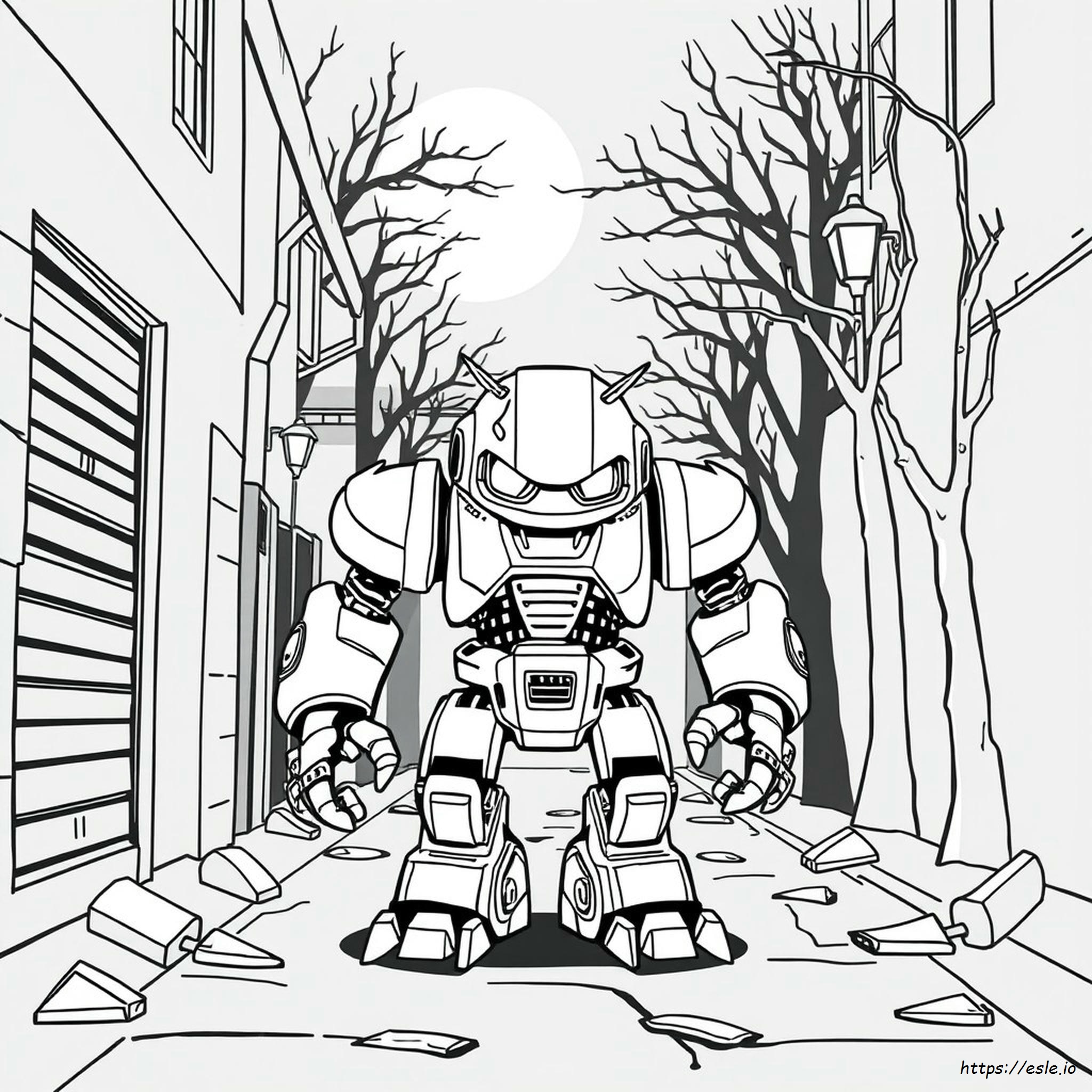 Roboter Monster Ausmalbilder