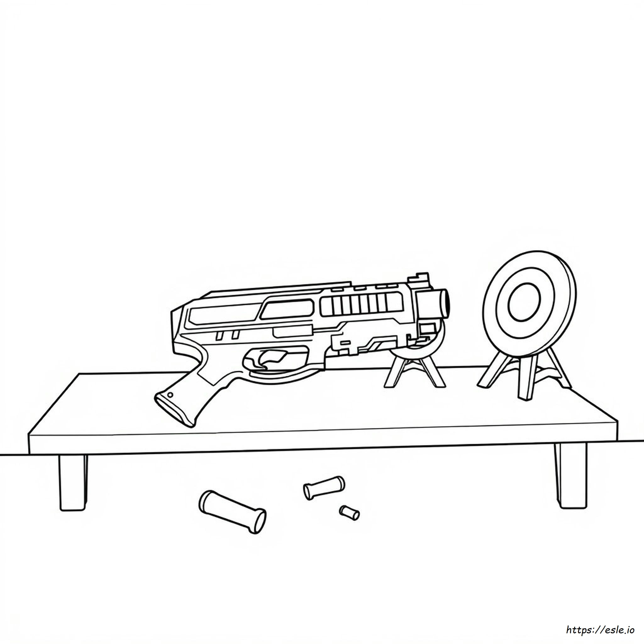 Nerf Gun Coloring Sheets