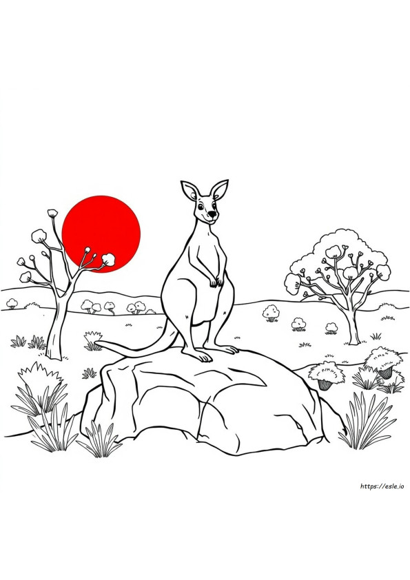 Gambar Mewarnai Australia