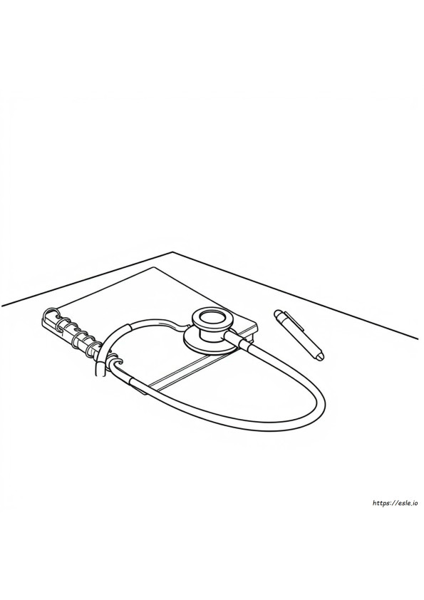 Stethoscope Colouring Pages