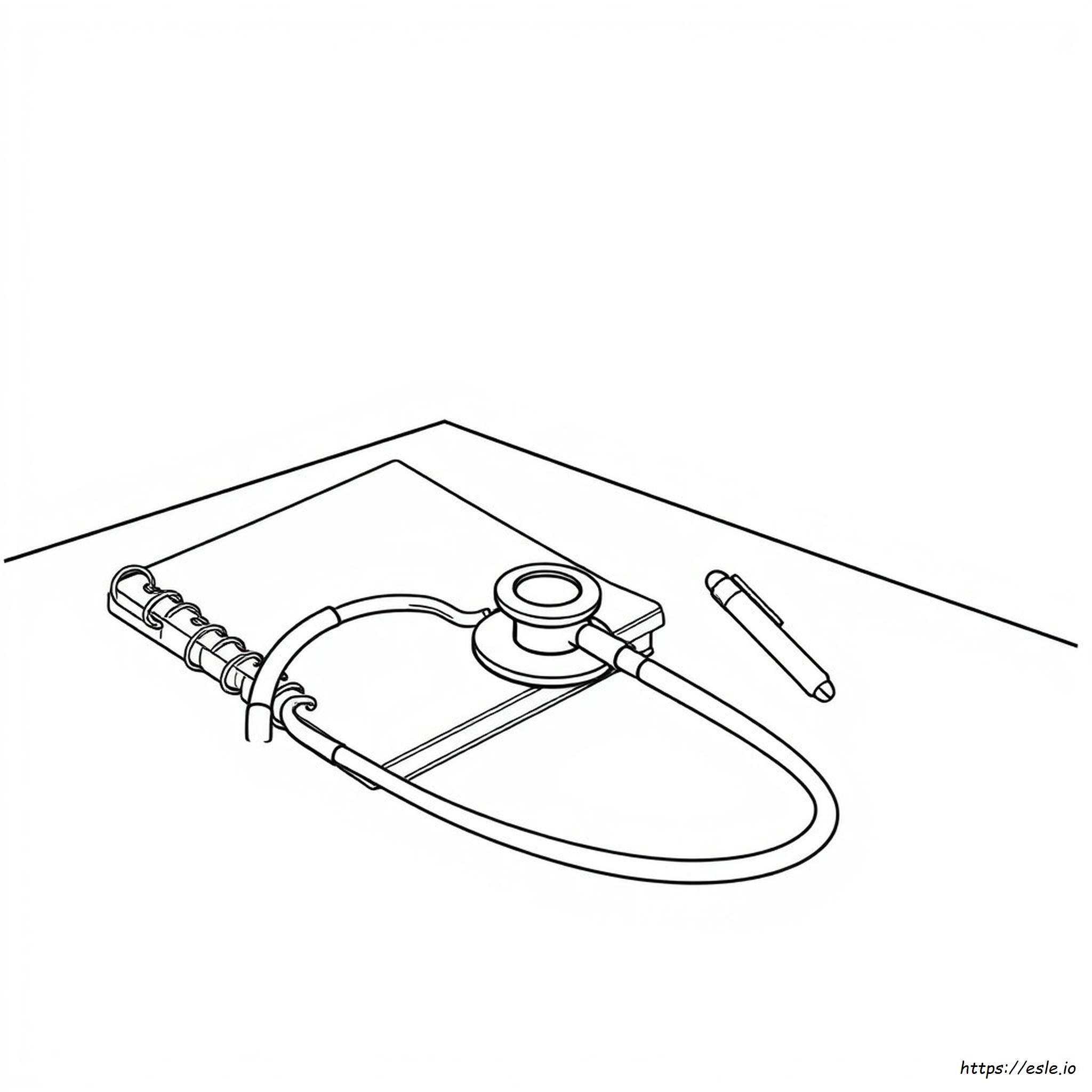 Stethoscope Colouring Pages