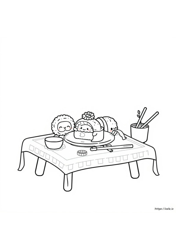 かわいい食べ物ぬりえ