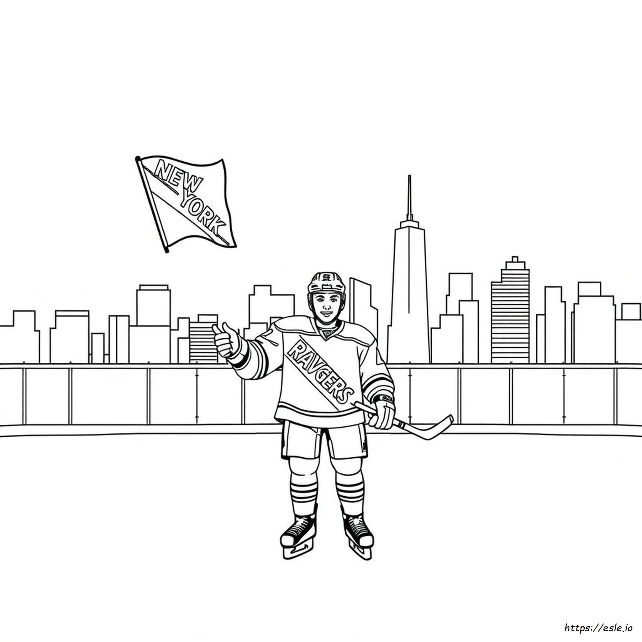 New York Rangers Coloring Pages