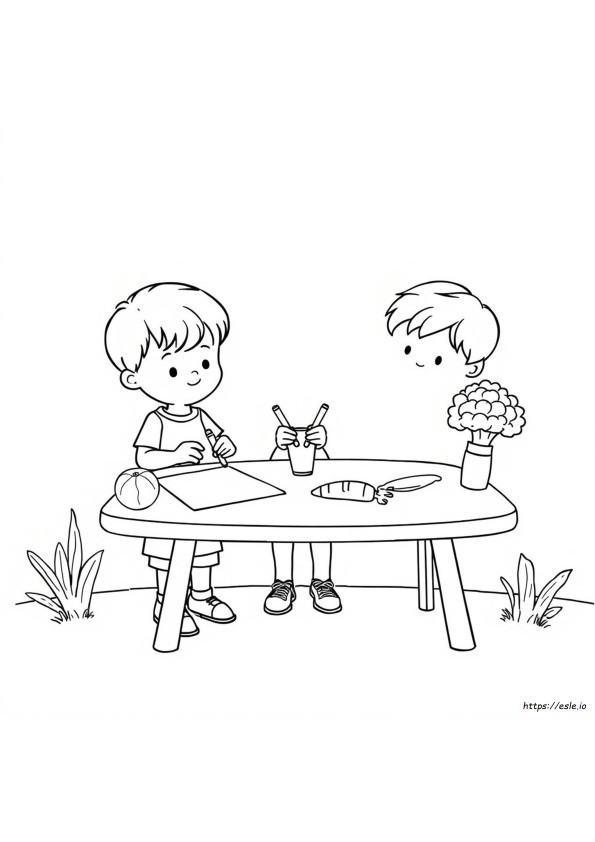 未就学児向け食べ物ぬりえ