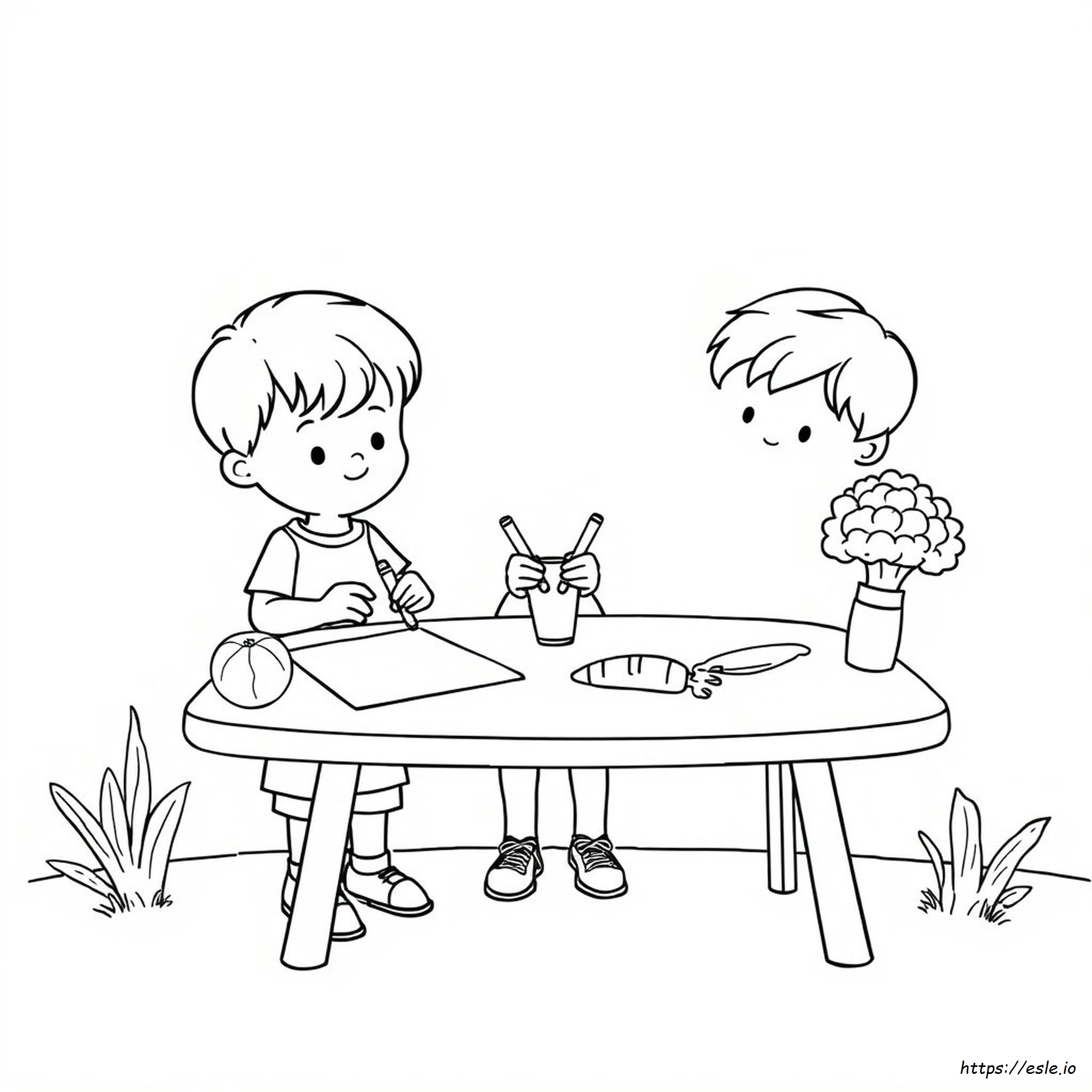 Preschool Food Coloring Pages