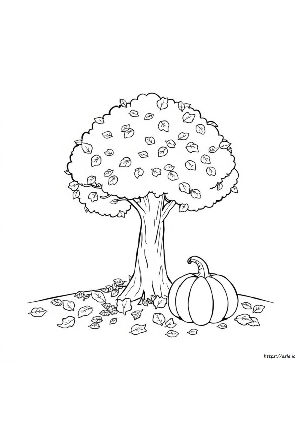 Easy Autumn Colouring Pages