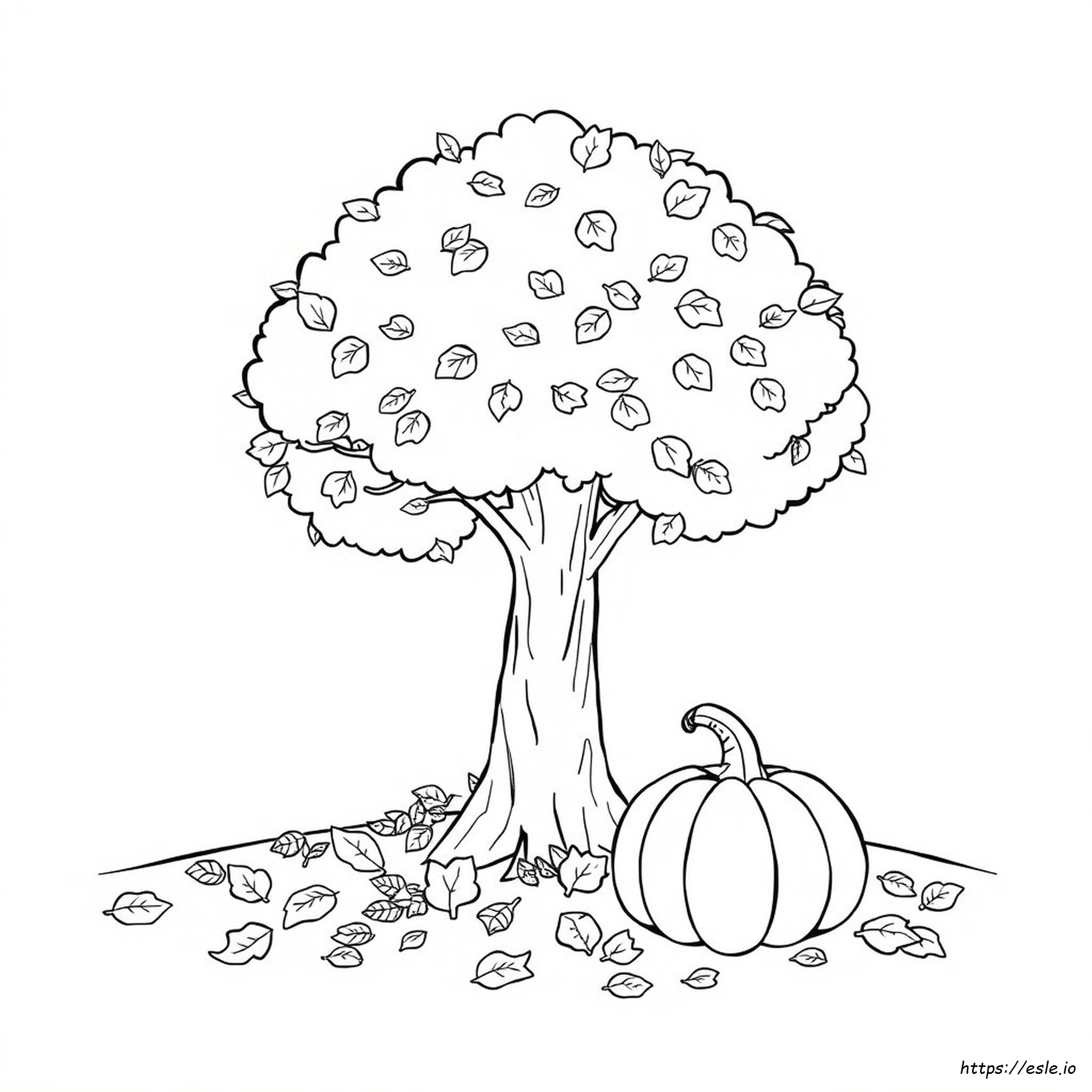 Easy Autumn Colouring Pages