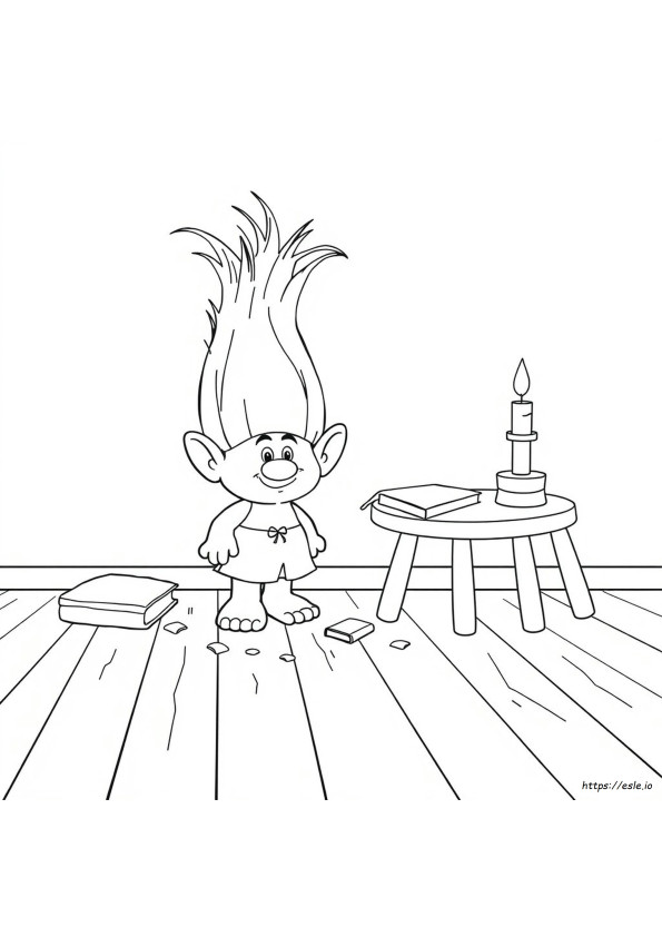 Troll Doll Coloring Page