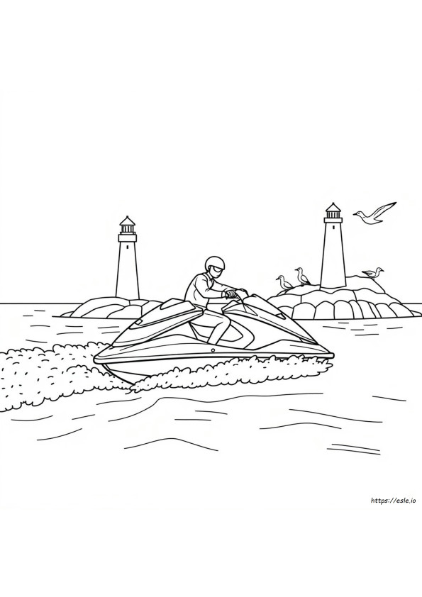 Coloriage Jetski