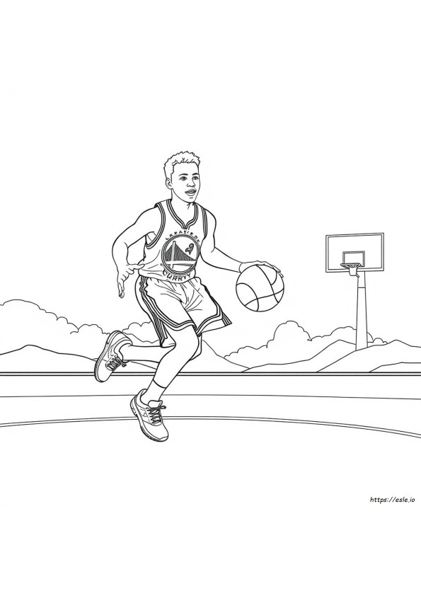 Kolorowanki Z Butami Stephena Curry'ego