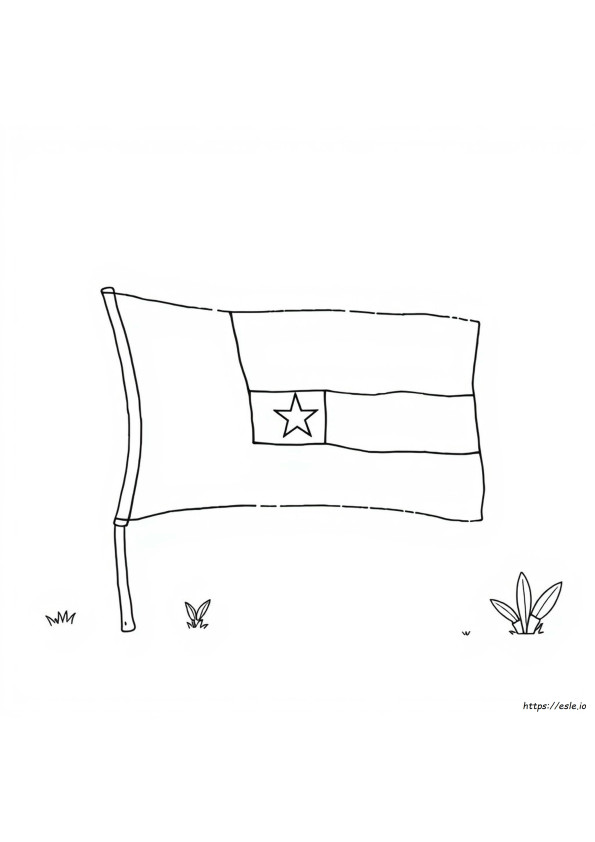 Honduras Flag Coloring Page