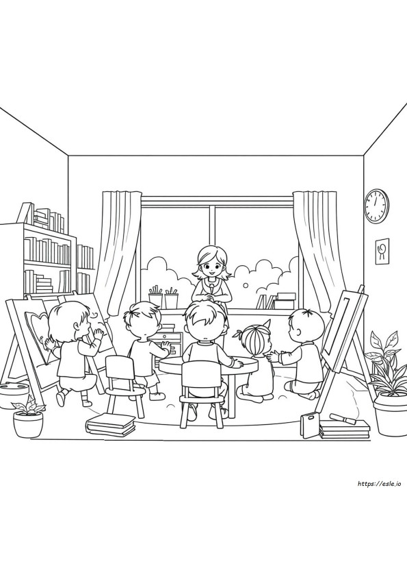 保育園のぬりえ