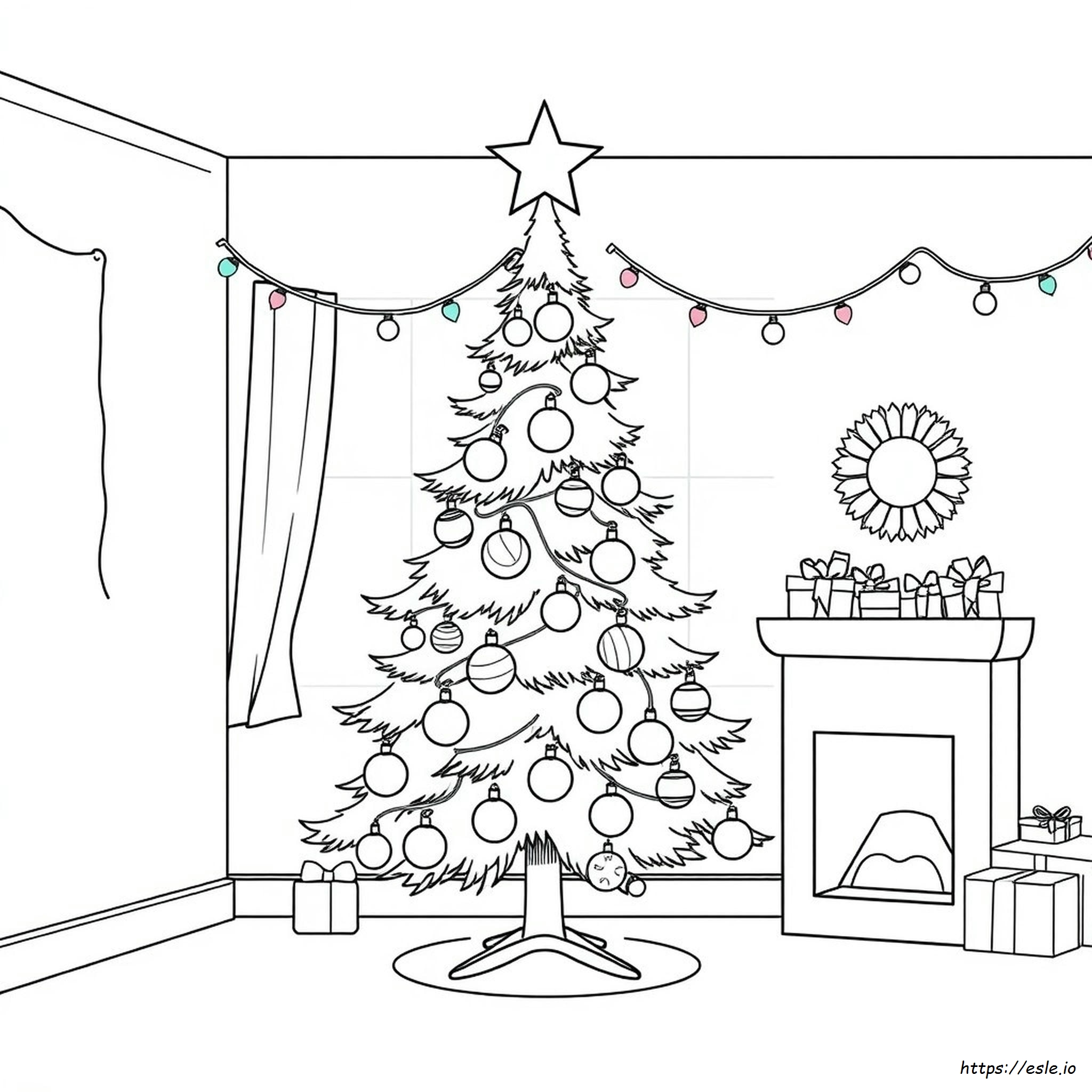 Christmas Tree Coloring Book