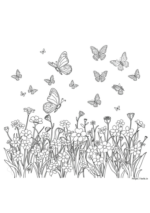 Mosaico De Mariposa Para Colorear