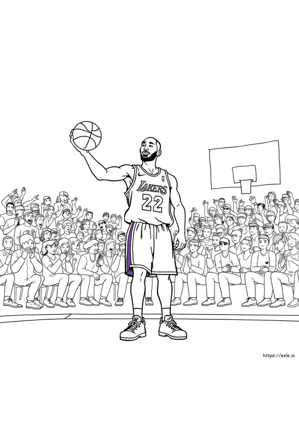 Kobe Bryant Colouring Pages