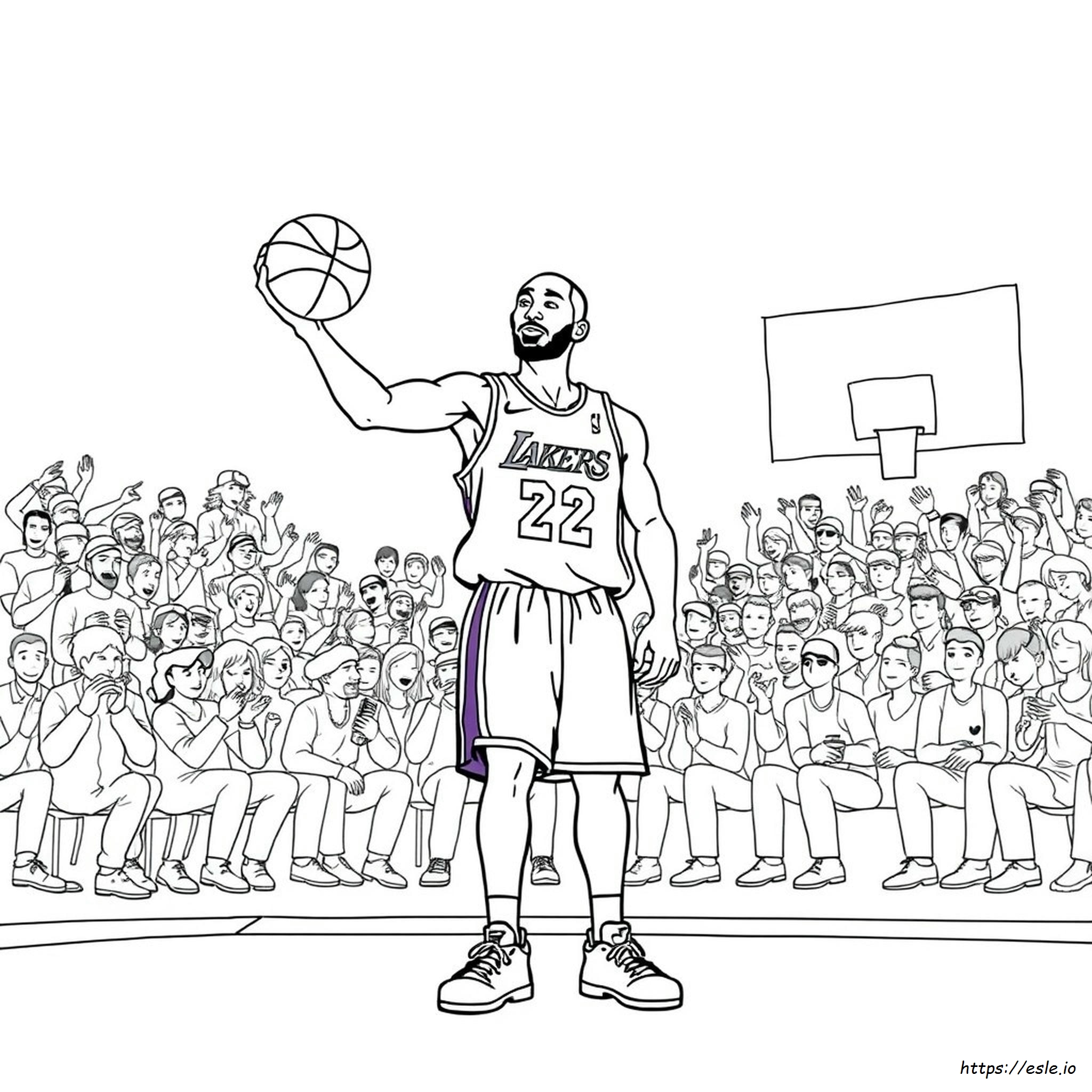 Kobe Bryant Colouring Pages
