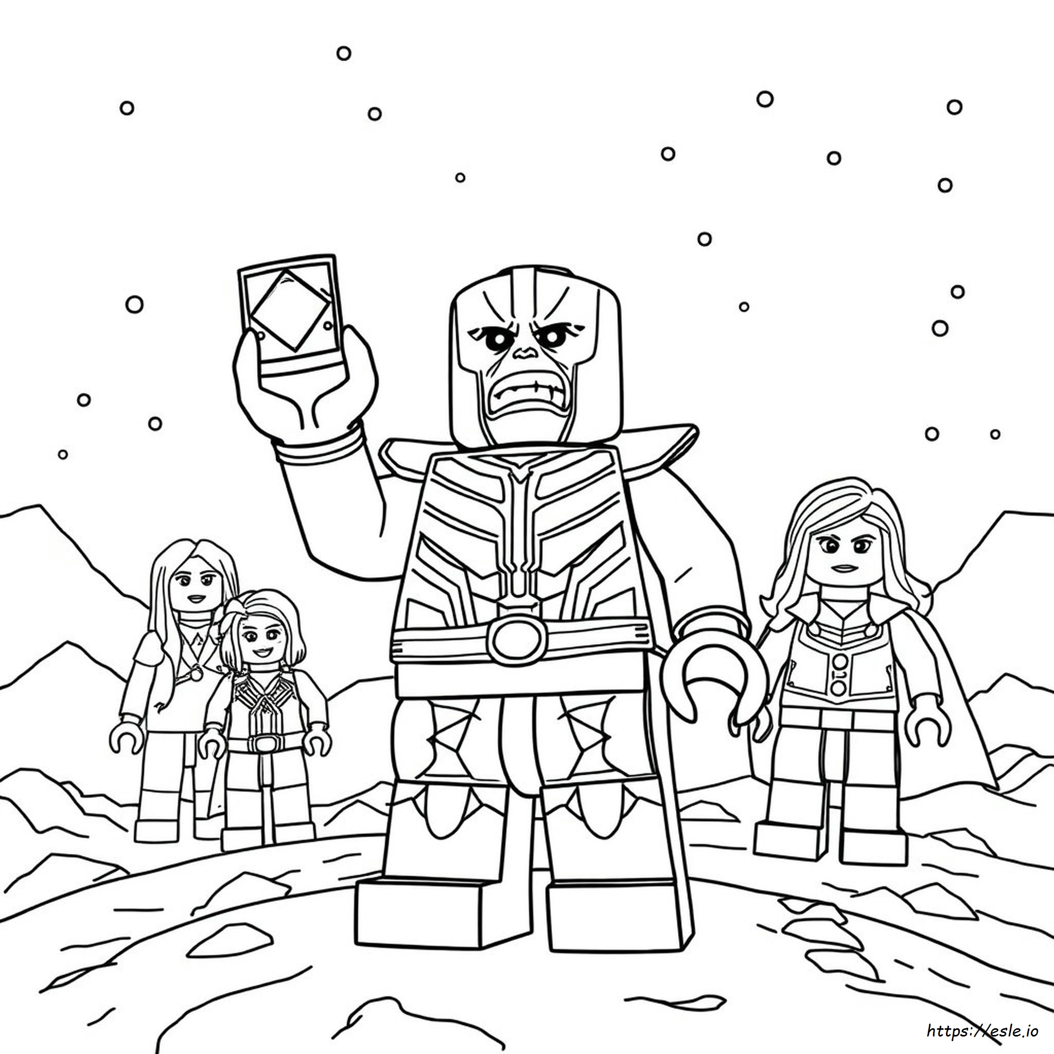 Thanos Lego Para Colorear