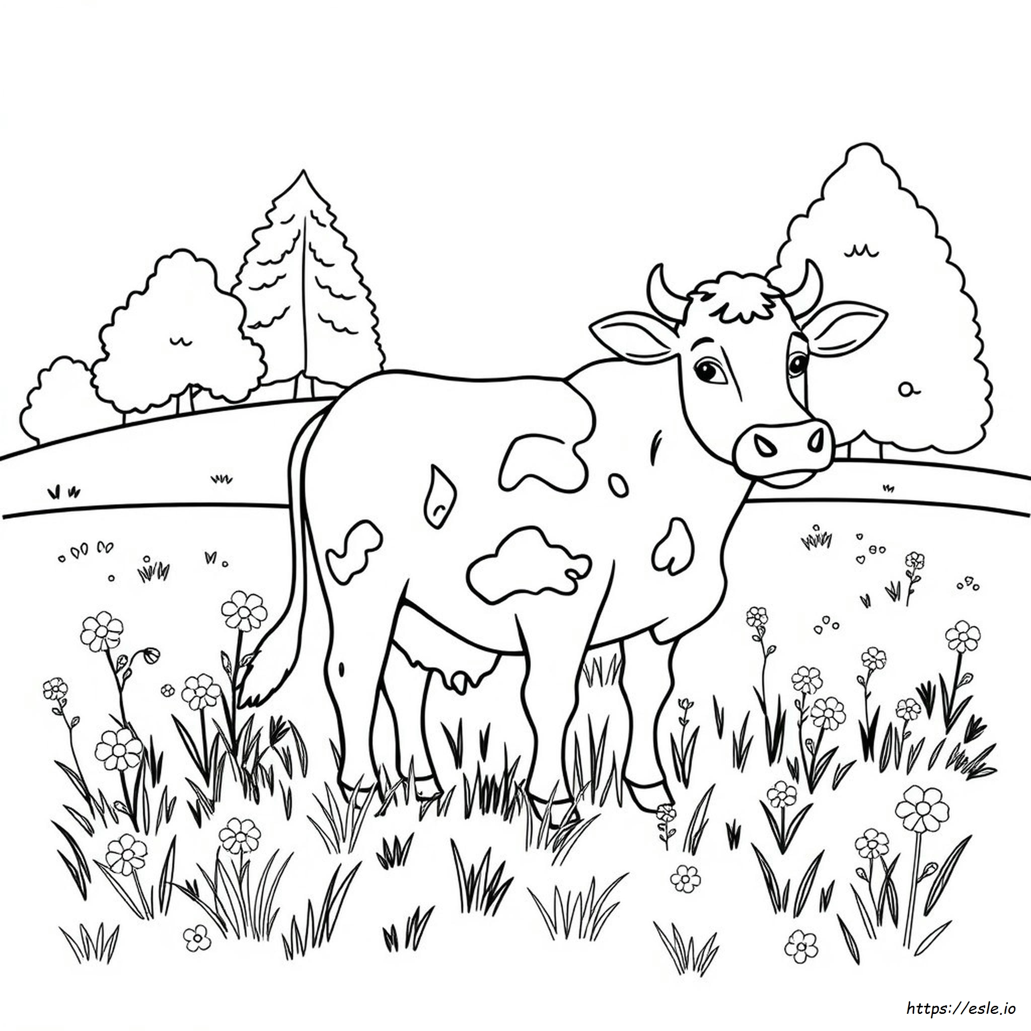 Adult Coloring Pages Cow