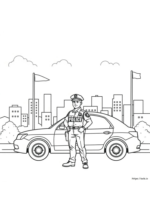 Desenhos De Policiais Para Colorir