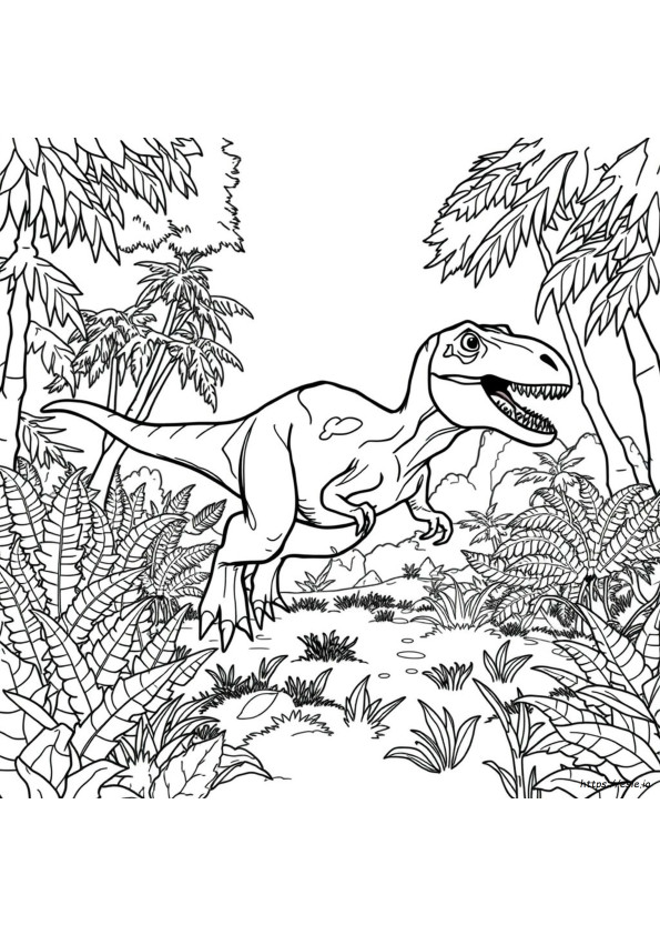 Atrociraptor Din Jurassic World De Colorat