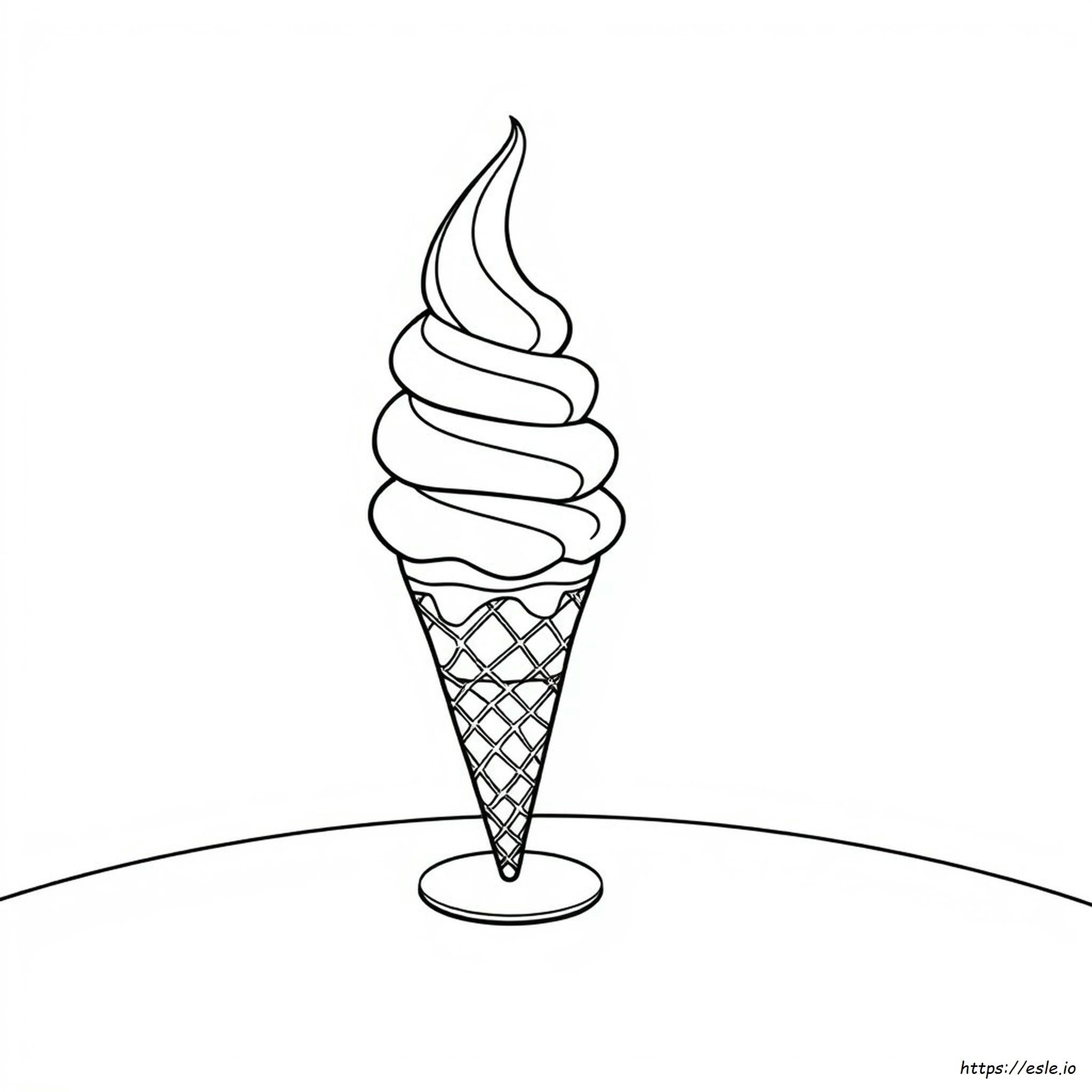 Ice Cream Colouring Sheet