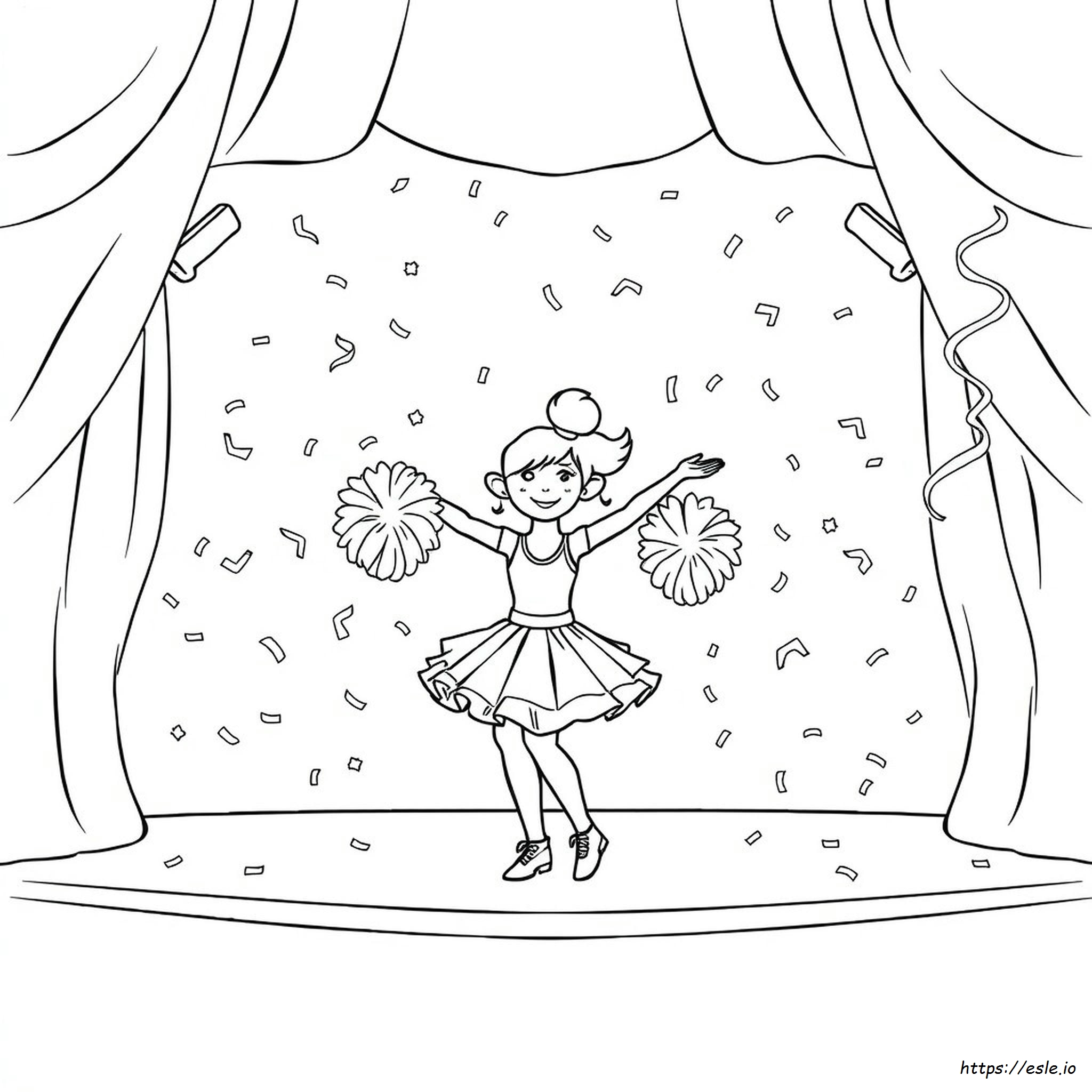 Pom Pom Danza Da Colorare E Stampare Gratis