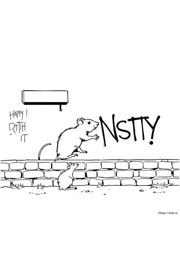 Banksy Gambar Mewarnai