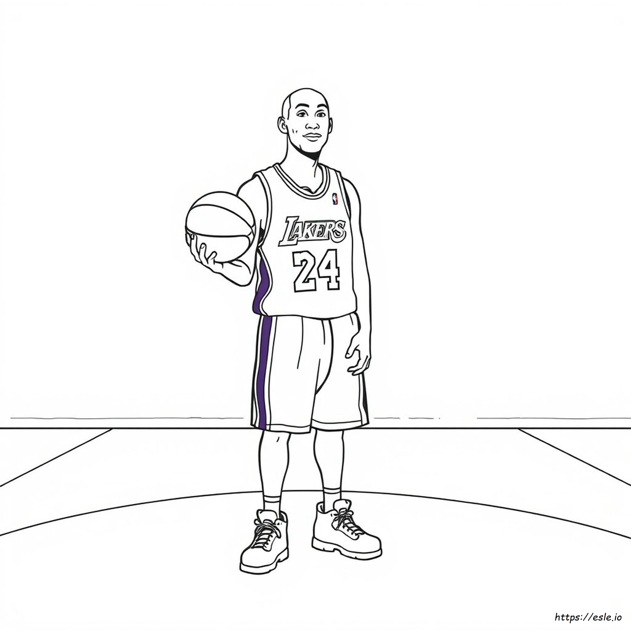 Kobe Bryant Da Colorare