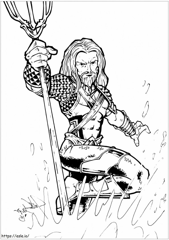 For Children Aquaman 26096 coloring page