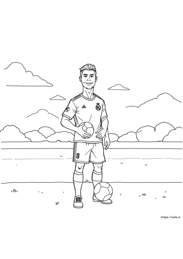 Cristiano Ronaldo Nyomtatható Színező Lapok